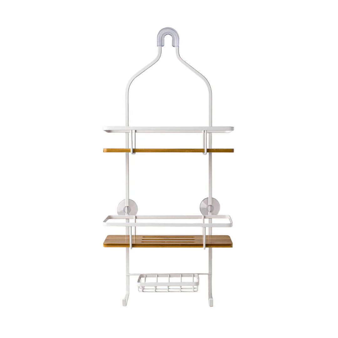 Sabichi 2 Tier White Wooden Shower Caddy