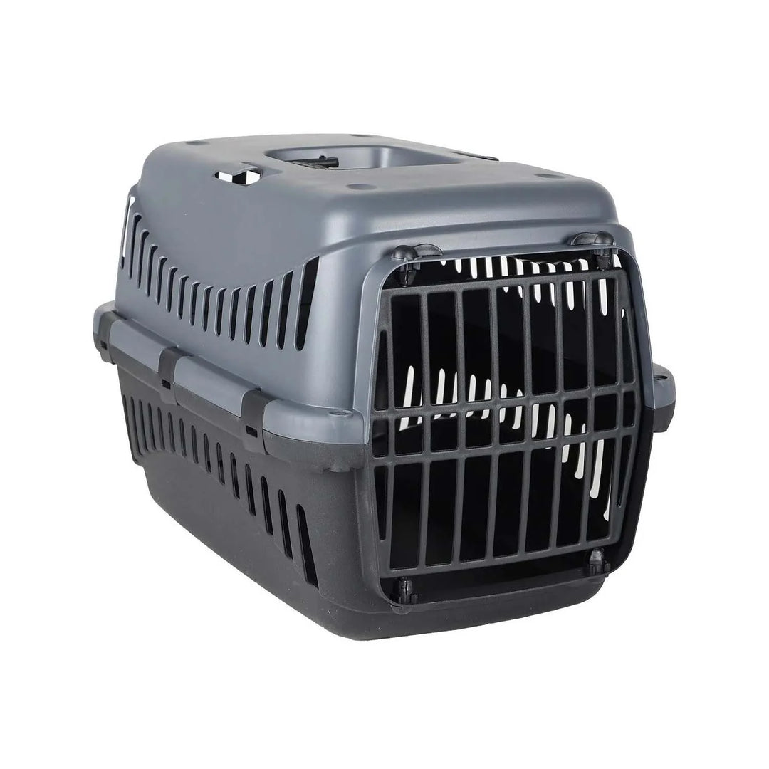 Small Dark Grey Hard Sided Pet Travel Carrier