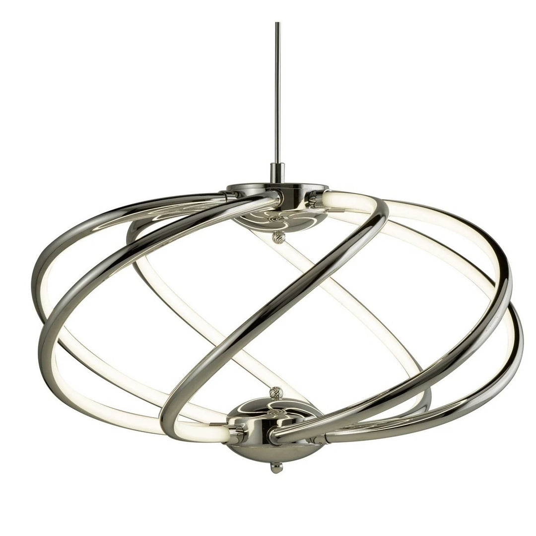 Magic 7 Light LED Satin Nickel Pendant