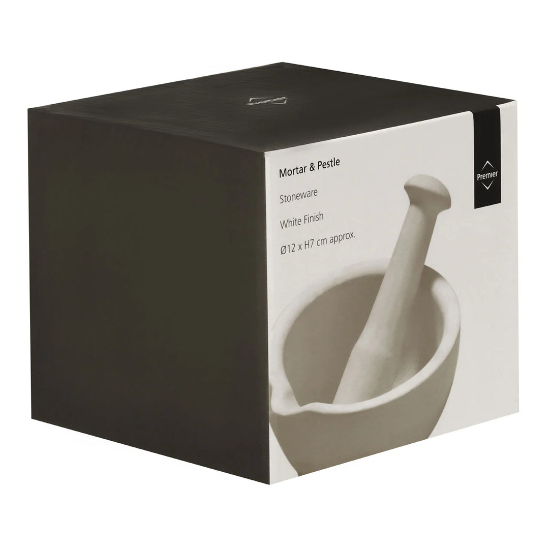 White Stone Mortar And Pestle Set